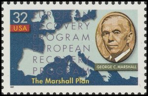 US 3141 The Marshall Plan 32c single MNH 1997