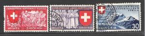 Switzerland #247, 250, 252, Used**-