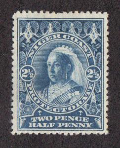 Niger Coast Protectorate QV 2 1/2p (Scott #58) MH Note