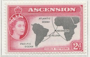 1956 BRITISH COLONY ASCENSION 2d MH* Stamp A4P15F39607-