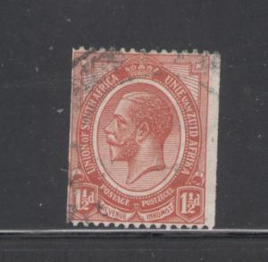 South Africa 1920 King George V 1 1/2p Coil Scott # 19 Used