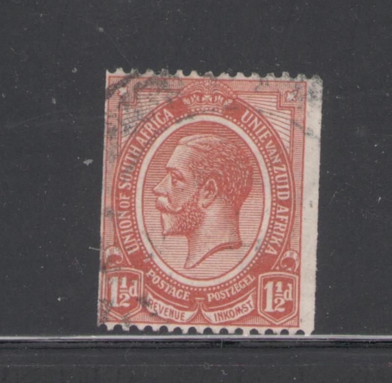 South Africa 1920 King George V 1 1/2p Coil Scott # 19 Used