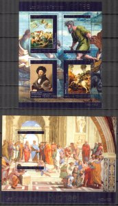 Togo 2014 Art Paintings Raphael Sheet + S/S MNH