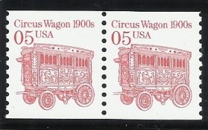 2452B 5c Coil Pair MNH F/VF Centering  ​