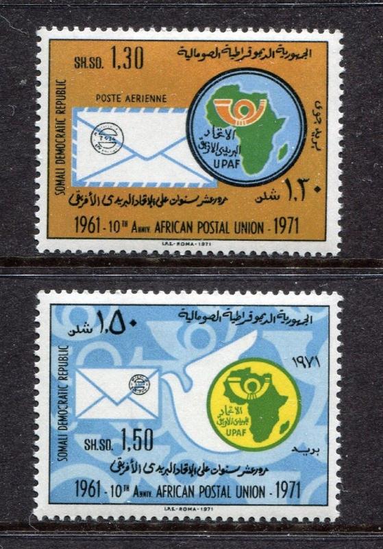 Somalia 385, C108 MNH 10th Ann APU Postal Union Emblem Dove & Letter 1972 x27939