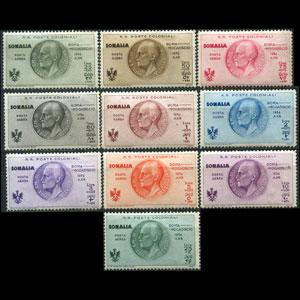 SOMALIA 1934 - Scott# CB1-10 Italy King Set of 10 NH