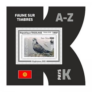 Togo - 2020 WWF Bird Stamp on Stamp - Stamp Souvenir Sheet - TG200226b10