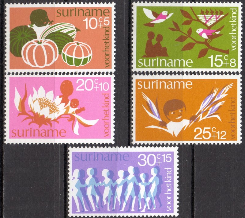 Suriname. 1974. 682-86. children. MNH.