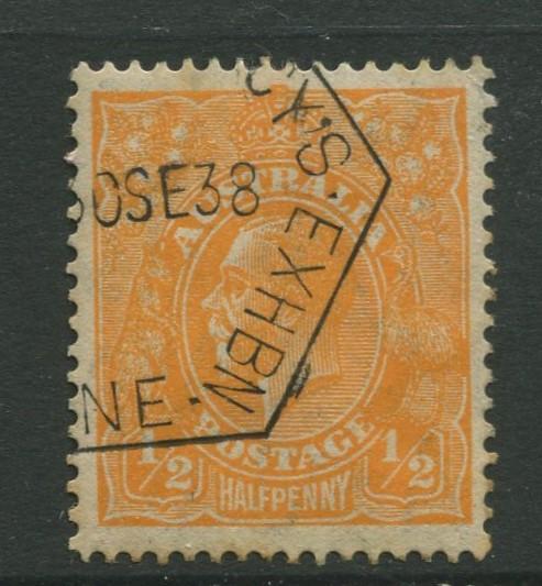 STAMP STATION PERTH: Australia  #113 Used 1932 Single 1/2p Stamp