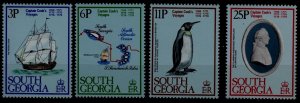South Georgia 52-55 MNH Cook/Ships/Penguins SCV8.50