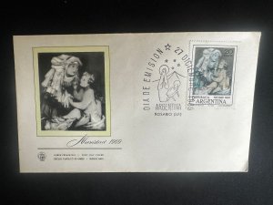 C) 1969. ARGENTINA. FDC. PAINTING IN COMMEMORATION OF CHRISTMAS. XF