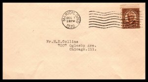 US 684 Harding Uncacheted Typed FDC