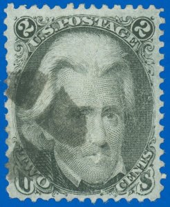 US SCOTT #73, Used-VF, CIRCLE of 4 WEDGES FANCY CANCEL! Well Centered!