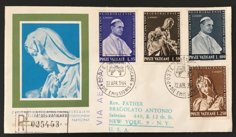 La Pieta First Day Cover- Vatican City 1967