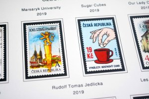 COLOR PRINTED CZECH REPUBLIC 2011-2020 STAMP ALBUM PAGES (70 illustrated pages)