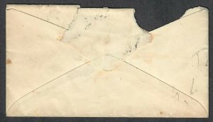 $US Sc#22+26 on cover March 18, 1861 Philadelphia, Crowe Cert., Plate#11