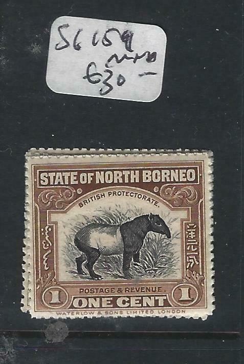 NORTH BORNEO P0105BB)  1C TAPIR  SG 159   MNH