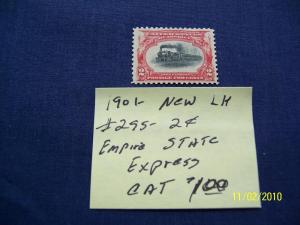 1901 #295 2c EMPIRE STATE EXPRESS CAT.$1.00
