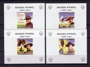 Sao Tome and Principe 2008 Scouts/Banden Powel/Butterflies/Owl 4 SS MNH VF