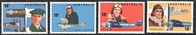 Australia SC#672-675 18¢ Early Aviators (1978) MNH