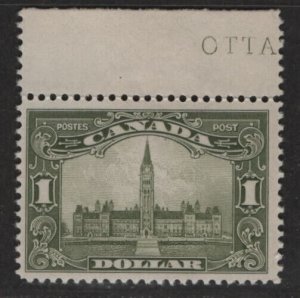 Canada Sc#159 M/NH/F-VF hinged in selvage only, Cv. $575