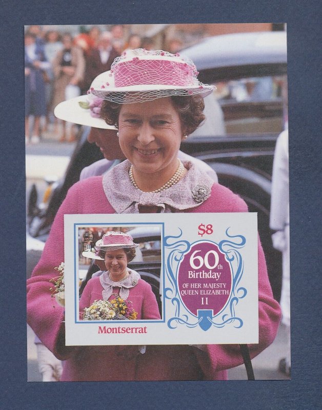 MONTSERRAT - -  MNH S/S  - QEII   1986