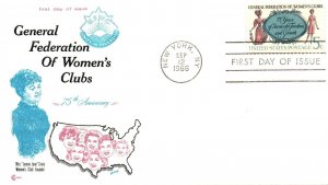 1966 FDC - General Federation of Women's Clubs - Cover Craft Cachet - F25214