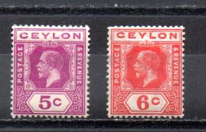 Ceylon 203-204 MH