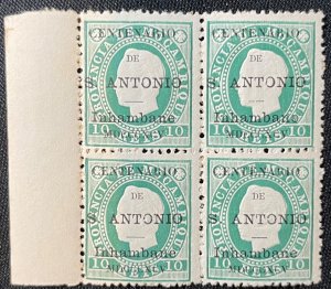 Inhambane, 1895, SC 2, Block of Four, MNH, NGAI.