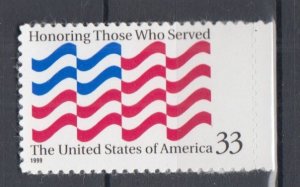 (C) USA #3331 Honoring Those Who Served  MNH