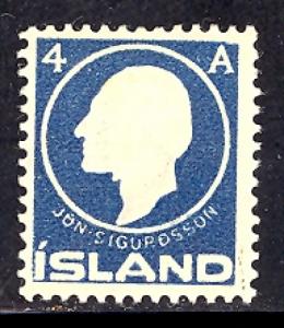 Iceland 88 mint hinged SCV $ 2.00 (RS)