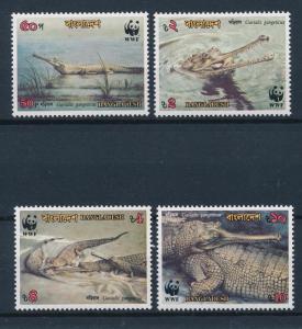 [54212] Bangladesh 1990 Reptiles WWF Crocodiles MNH