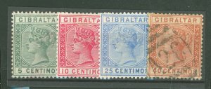 Gibraltar #29-30/32-3 Unused Multiple