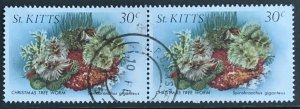 ST.KITTS  1984 MARINE LIFE PAIR 30c SG148 USED