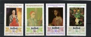 BULGARIA 1990 PAINTINGS SET OF 4 STAMPS MNH