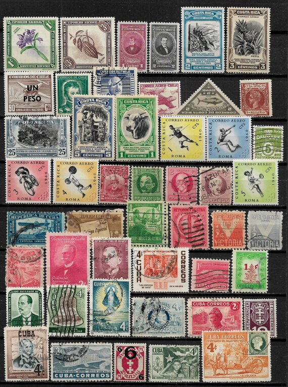 Worldwide Dollar Lot of Mint and Used Stamps [X-107]