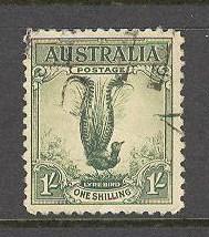 AUSTRALIA Sc# 141 USED F Male Lyrebird 1sh