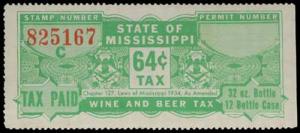 U.S. MISSISSIPPI ST. REVS BW79  Mint (ID # 28560)