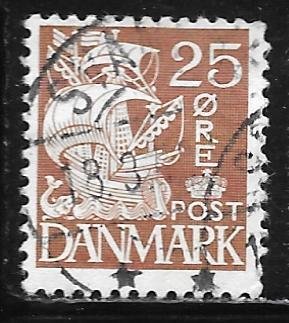 Denmark 196: 35o Caravel, used, F-VF