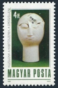 Hungary 3135 two stamps,MNH.Michel 3964. Fight drug abuse,1988.