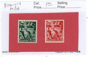 Germany B116-117 Mint Hinged