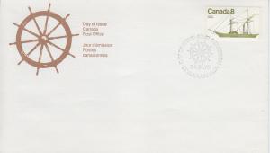 1975 Canada Beaver Coastal Ships (Scott 671) FDC
