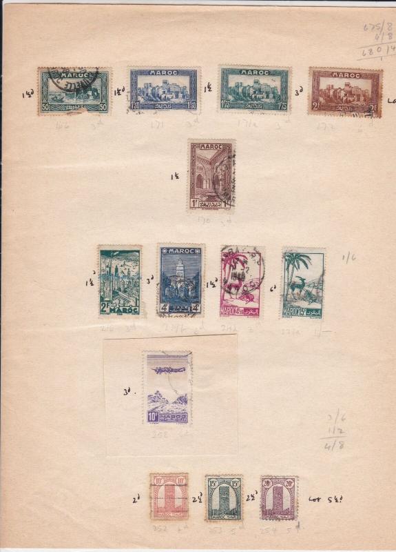 Morocco Old Stamps Page Ref 31423