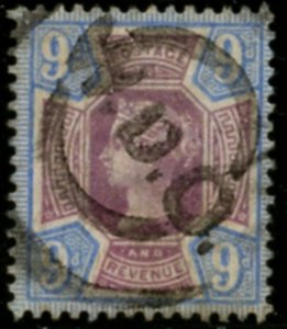 GREAT BRITAIN Sc#120 SG#209 1887 9p blue & lilac Wmk. Crown Used