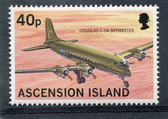 Ascension Island MILITARY AIRCRAFT THE DOUGLAS 1 value Perforated Mint (NH)