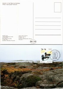 Aland, Stamp Collecting, Birds, Maximum Card