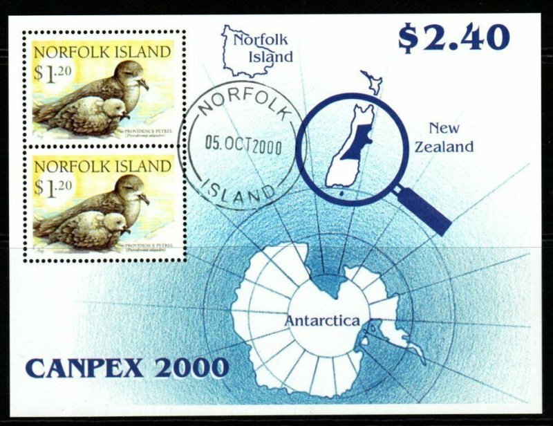 NORFOLK ISLAND SGMS738 2000 CANPEX NATIONAL STAMP EXHIBITION FINE USED 