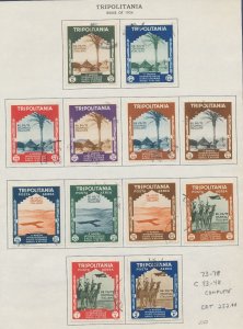 TRIPOLITANIA - Scott 73-78  & C43-C48 - used complete set - 1935