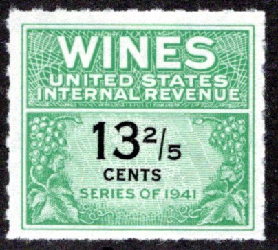 Scott RE185 - 13⅖ cents - 1951-54 Wines VF - MNH - NGAI - USA Revenue