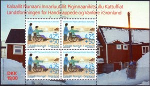 Greenland. 1996. bl11. Disabled people. MNH.